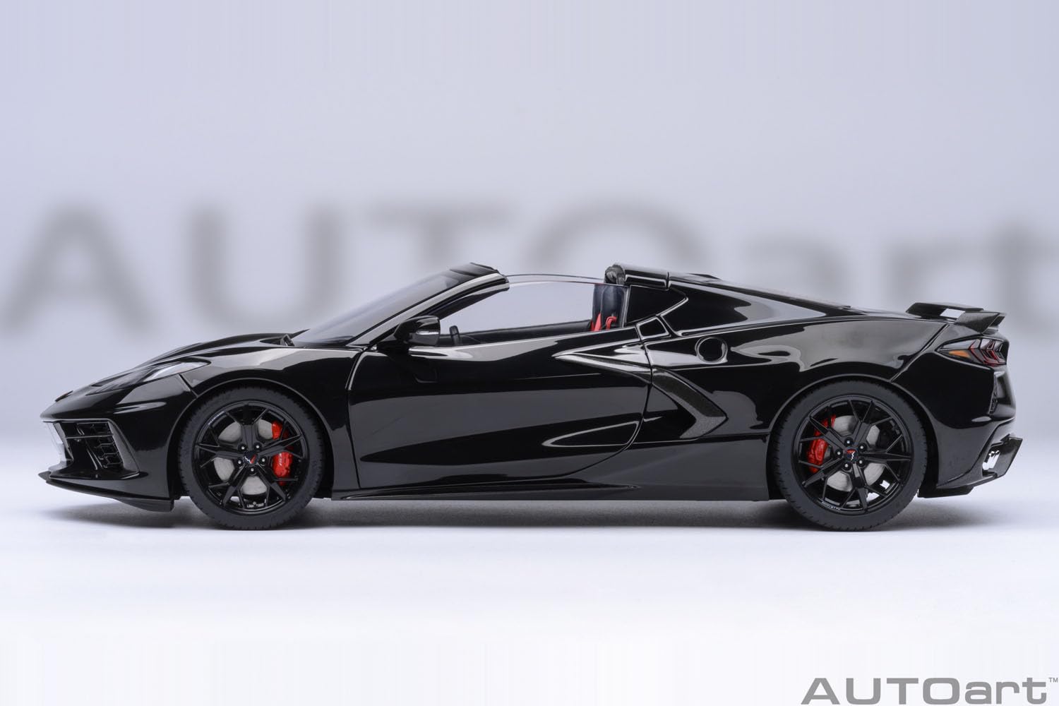 Autoart Chevrolet Corvette C8 Stingray Z51 1/18 Black Diecast Model