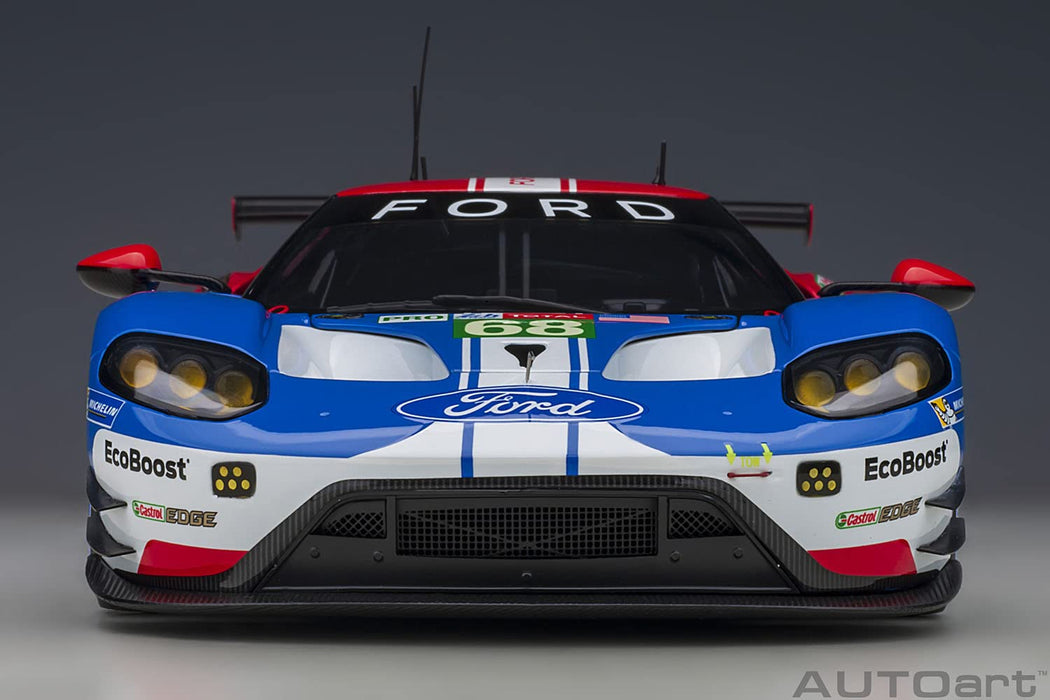 Autoart 1/18 Ford GT 2019 #68 Le Mans Pro Class Blue White Red Model 81912- Japan Figure Store - #1 Bring To You The Best Japanese Goods
