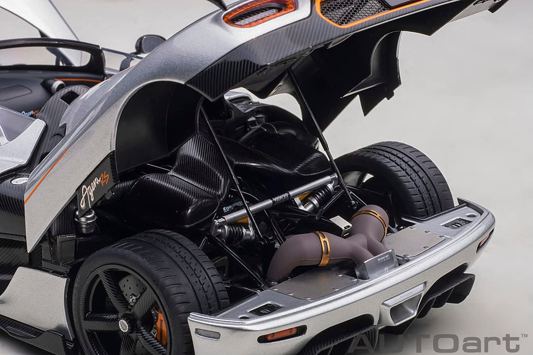 Autoart 1/18 Koenigsegg Agera RS Silver Black Model Car 79024