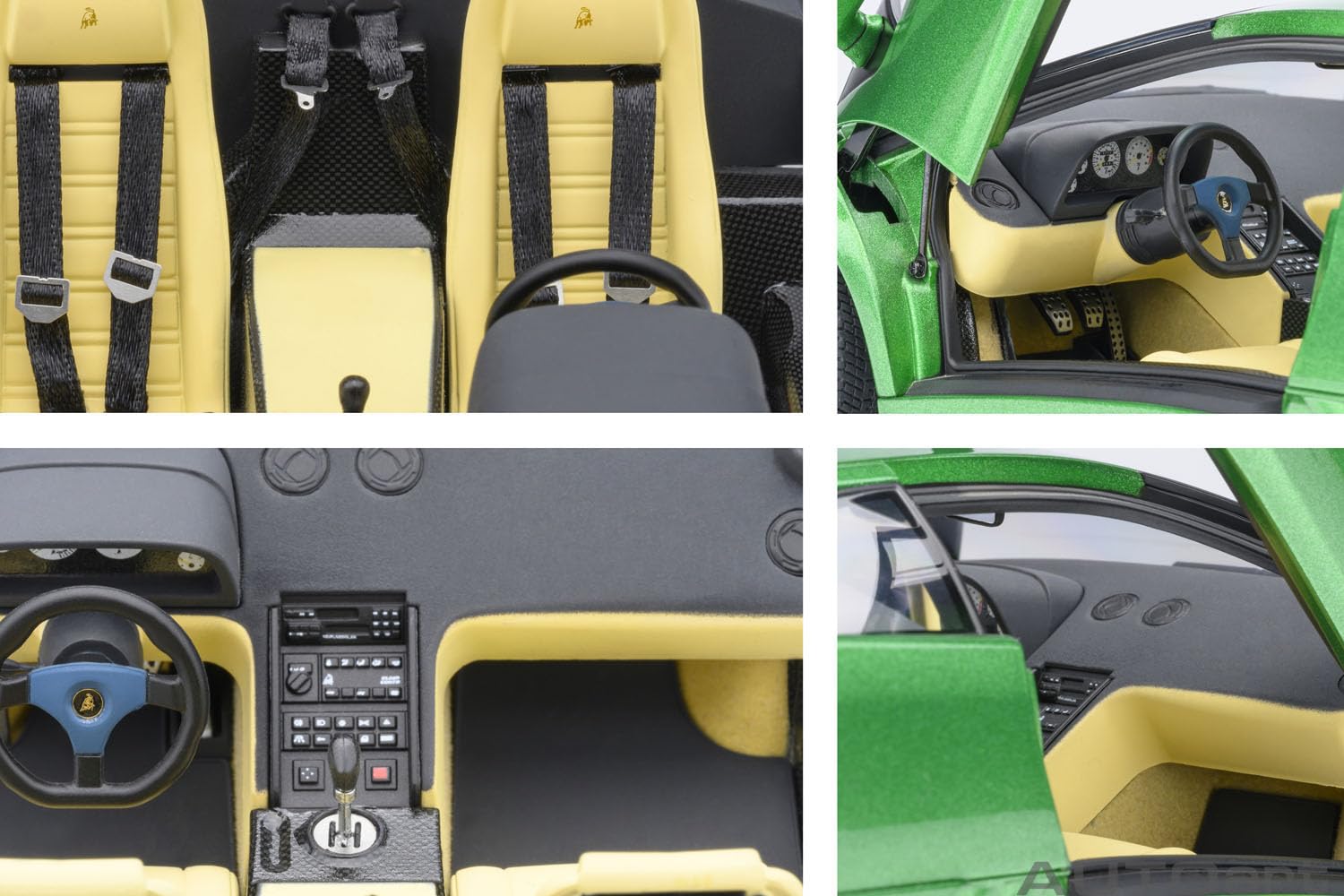 Autoart 1/18 Lamborghini Diablo SE30 Diecast Model Metallic Green Finish