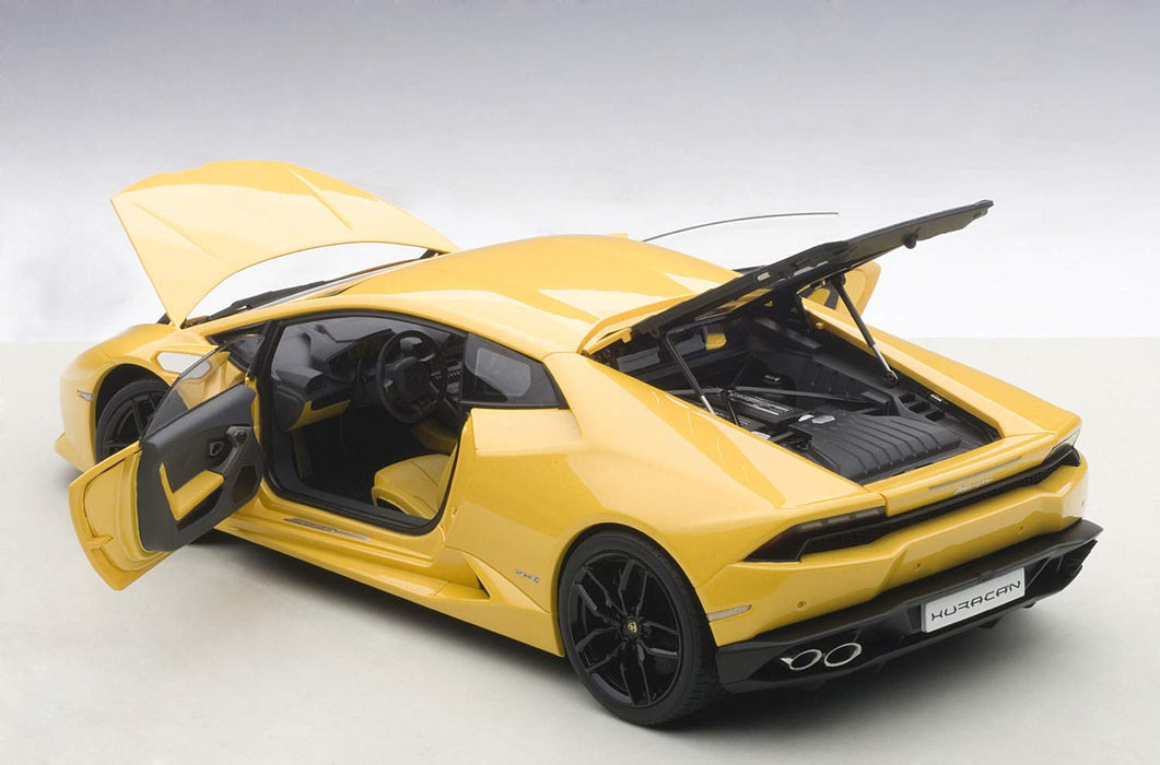 Autoart 1/18 Lamborghini Huracan LP610-4 Pearl Yellow Diecast Model- Japan Figure Store - #1 Bring To You The Best Japanese Goods