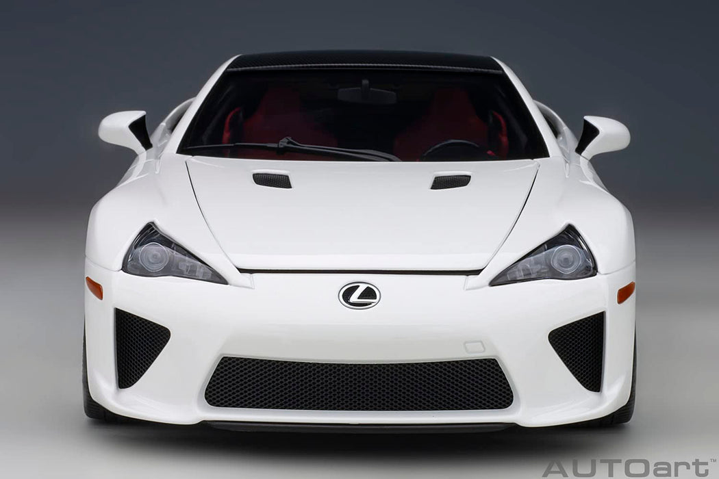 Autoart 1/18 Lexus LFA Whitest White Black Carbon Finished Model- Japan Figure Store - #1 Bring To You The Best Japanese Goods