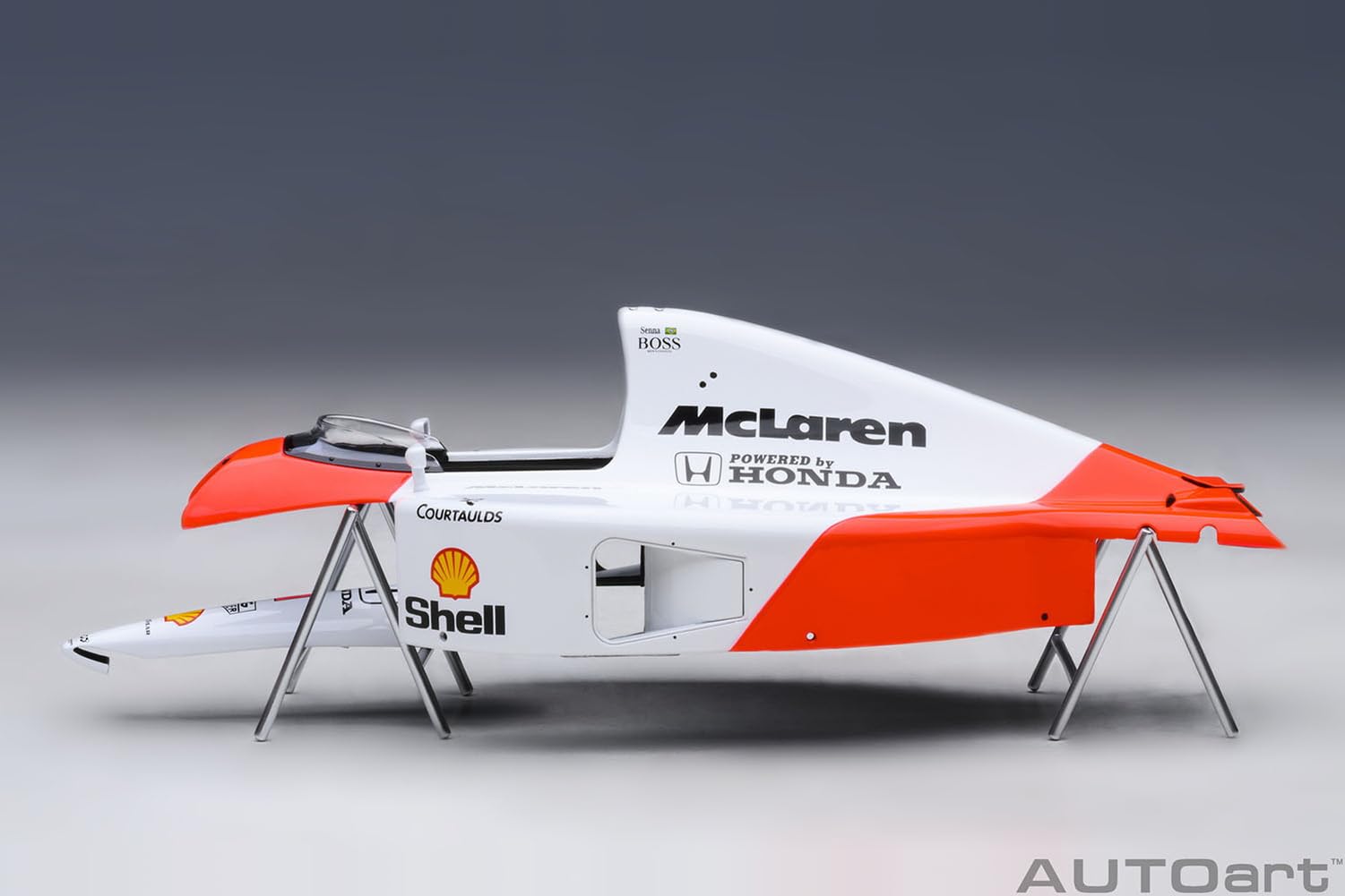 Autoart 1/18 Scale Honda McLaren GP 1991 Ayrton Senna Model with Logo- Japan Figure Store - #1 Bring To You The Best Japanese Goods