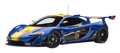 Autoart 1/18 McLaren P1 GTR Diecast Model Car Blue Yellow- Japan Figure Store - #1 Bring To You The Best Japanese Goods