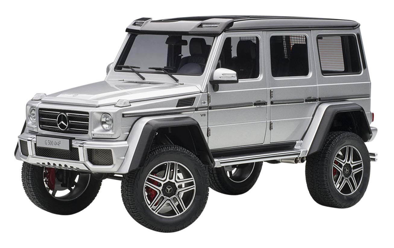 Autoart 1/18 Mercedes-Benz G500 4X4 Squared Silver Diecast Model- Japan Figure Store - #1 Bring To You The Best Japanese Goods