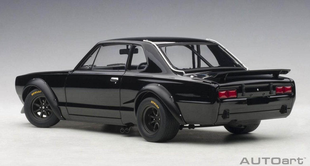 Autoart 1/18 Nissan Skyline GT-R 1972 Racing Black Finished Diecast Model- Japan Figure Store - #1 Bring To You The Best Japanese Goods