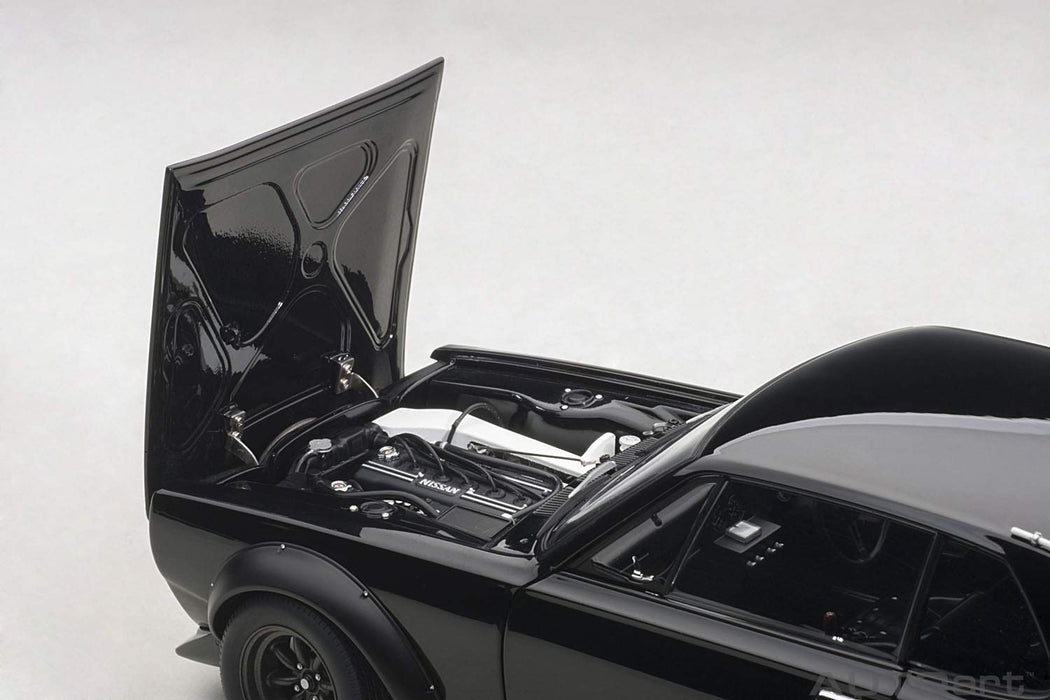 Autoart 1/18 Nissan Skyline GT-R 1972 Racing Black Finished Diecast Model- Japan Figure Store - #1 Bring To You The Best Japanese Goods