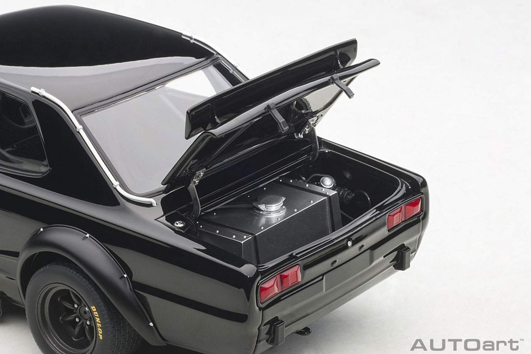 Autoart 1/18 Nissan Skyline GT-R 1972 Racing Black Finished Diecast Model- Japan Figure Store - #1 Bring To You The Best Japanese Goods