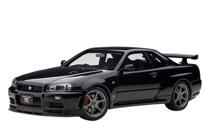 Autoart 1/18 Nissan Skyline GT-R R34 V-Spec II Black Pearl 77407 Model Car- Japan Figure Store - #1 Bring To You The Best Japanese Goods