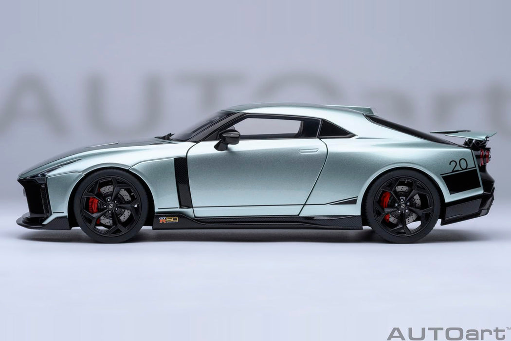 Autoart 1/18 Scale Nissan GT-R50 Model Metallic Green Black Finish 77512