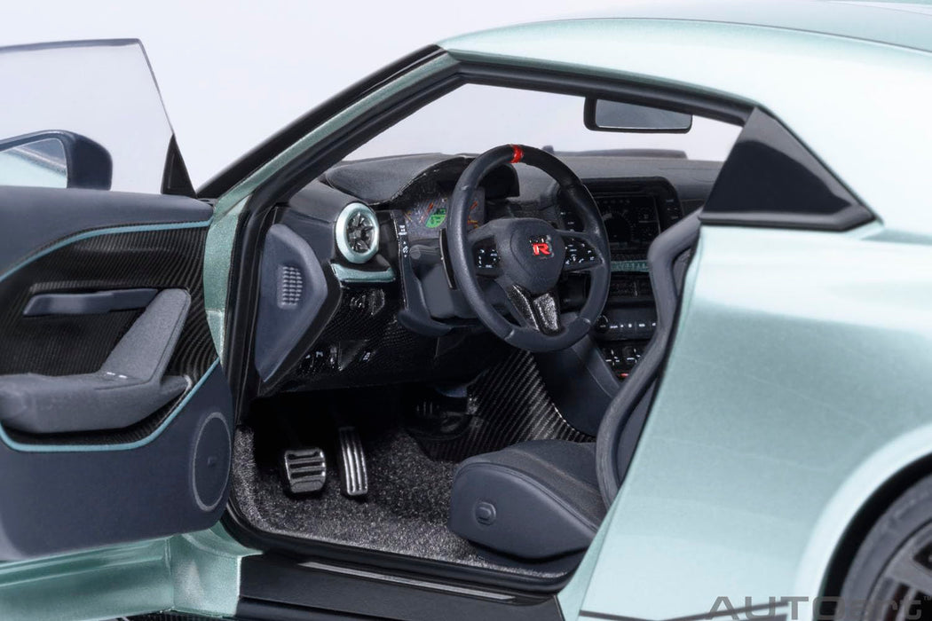 Autoart 1/18 Scale Nissan GT-R50 Model Metallic Green Black Finish 77512