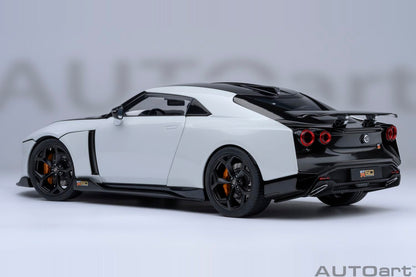 Autoart 1/18 Scale Nissan GT-R50 Italdesign Model Metallic White Black 77511