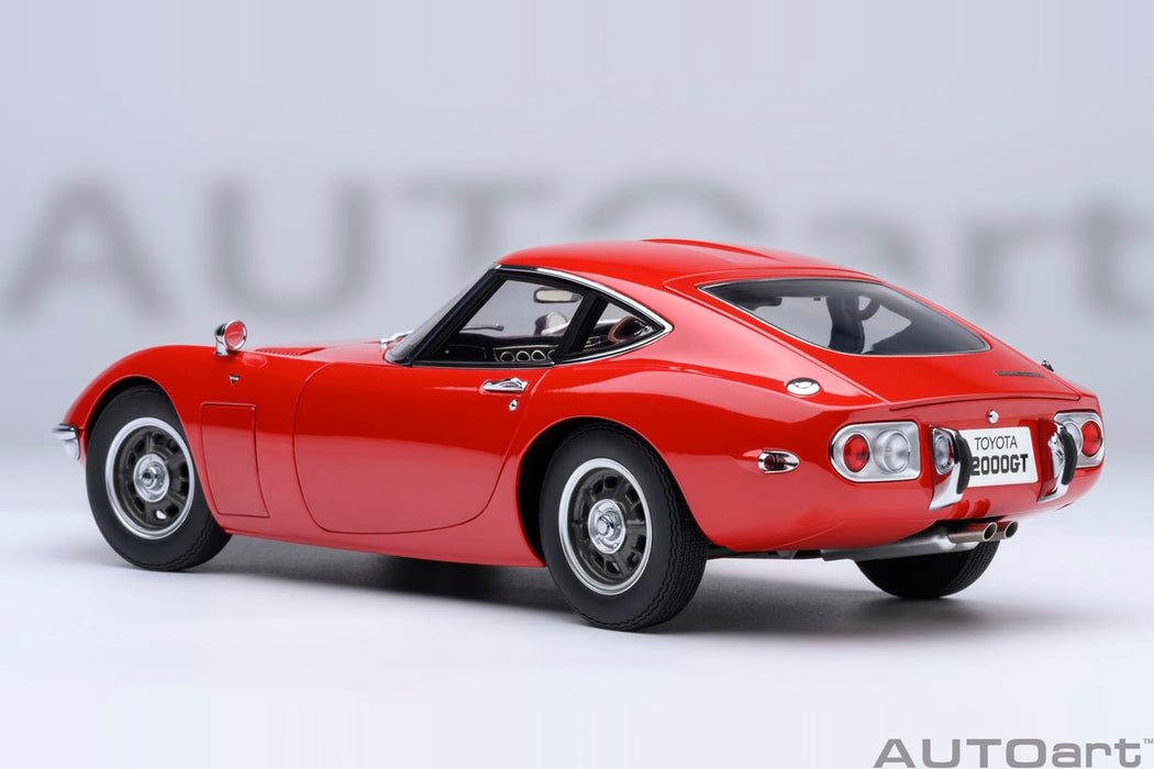 Modèle réduit en métal moulé sous pression Autoart Toyota 2000GT 1967 rouge, échelle 1:18, 79547