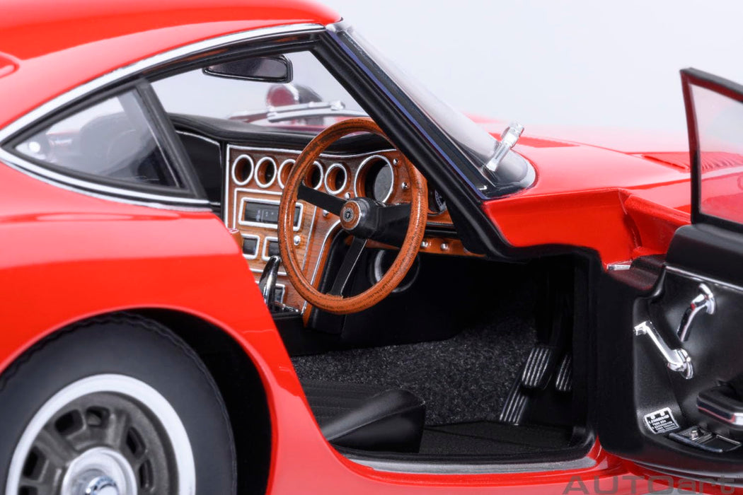 Modèle réduit en métal moulé sous pression Autoart Toyota 2000GT 1967 rouge, échelle 1:18, 79547