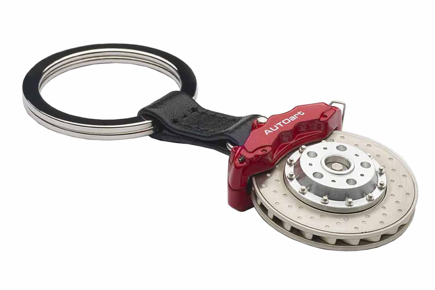 Autoart Brake Disc Keychain with 6-Pot Red Caliper- Japan Figure Store - #1 Bring To You The Best Japanese Goods