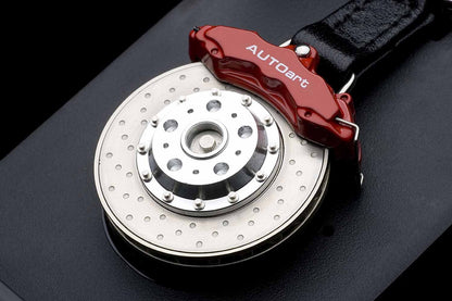 Autoart Brake Disc Keychain with 6-Pot Red Caliper- Japan Figure Store - #1 Bring To You The Best Japanese Goods