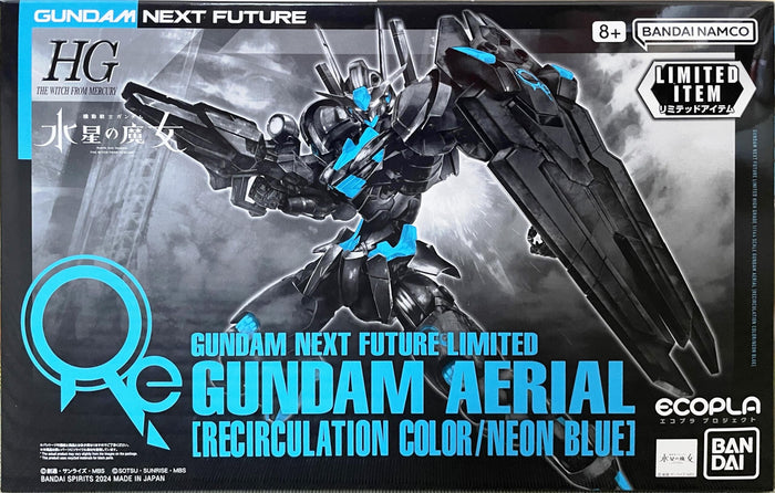 Bandai Gundam Aerial Neon Blue 1/144 Modellbausatz Limitierte Auflage