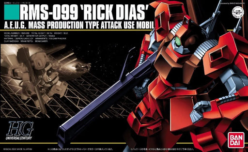 Bandai Hguc 1/144 Rms-099 Rick Dias Quattro Custom Plastic Model Kit- Japan Figure Store - #1 Bring To You The Best Japanese Goods