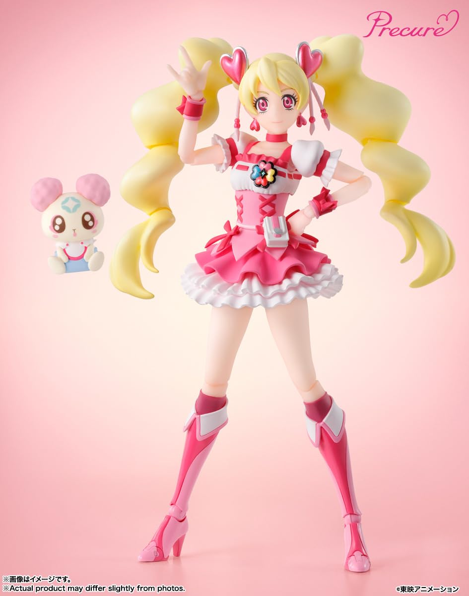 Bandai Spirits SH Figuarts Fresh Pretty Cure Cure Peach 135mm Movable Figure- Japan Figure Store - #1 Bring To You The Best Japanese Goods