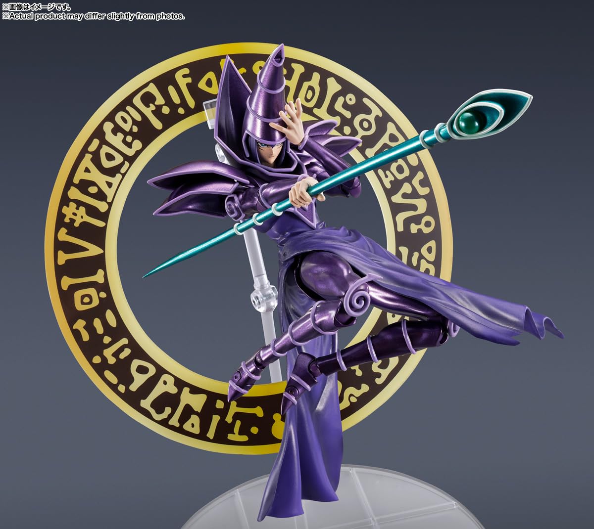Bandai Spirits SH Monsterarts Yu-Gi-Oh Black Magician 185mm Action Figure- Japan Figure Store - #1 Bring To You The Best Japanese Goods