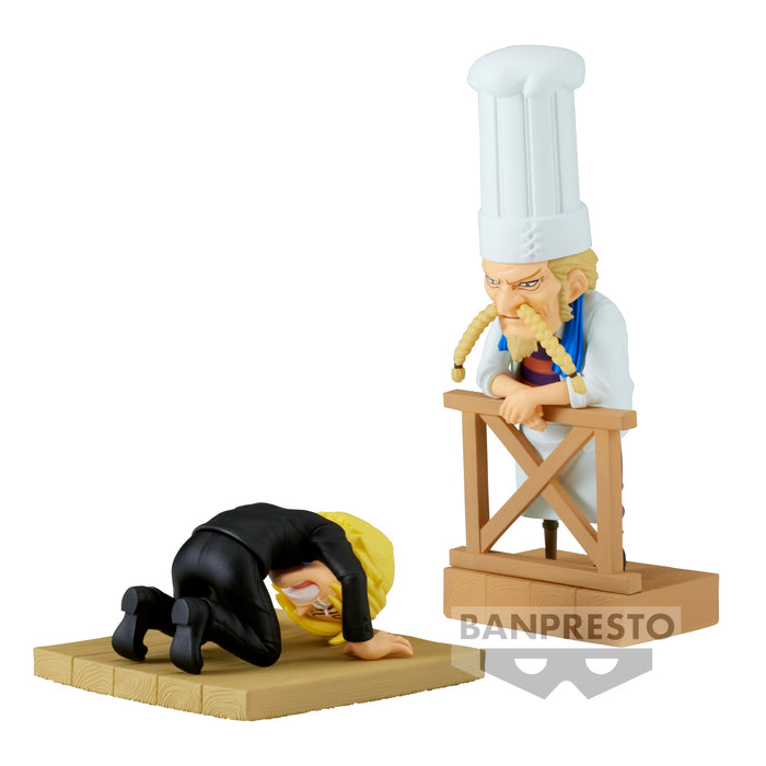 Banpresto One Piece Log Stories: Sanji & Zeff Collectible Figure Set