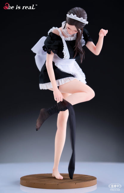 Bear Panda She Is Real X Lou Ll 1/6 Scale Figure PVC ABS Fabric Maid
