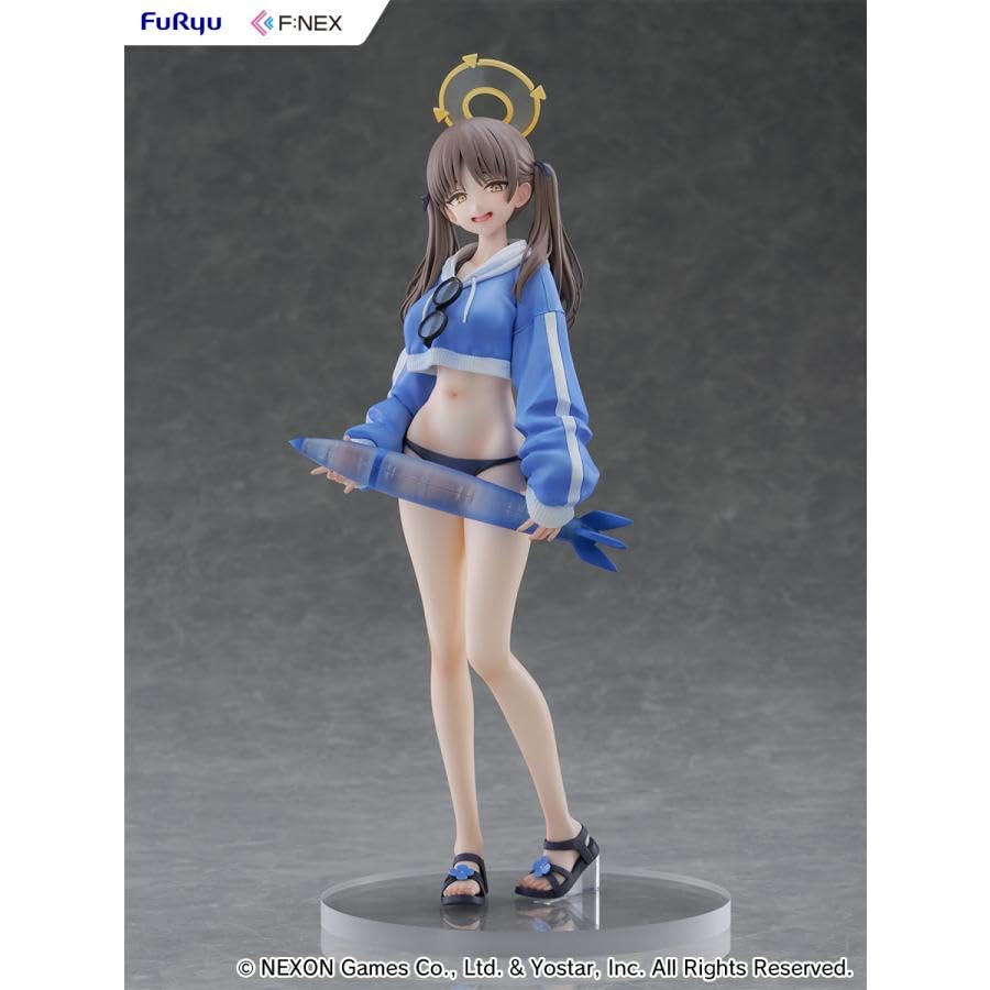 Figurine de collection Furyu Blue Archive Moe Swimsuit à l'échelle 1/7