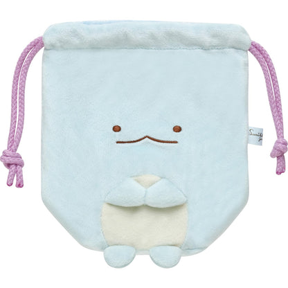 San-X Sumikko Gurashi Lizard Plush Drawstring Bag - Sparkling Night Theme- Japan Figure Store - #1 Bring To You The Best Japanese Goods