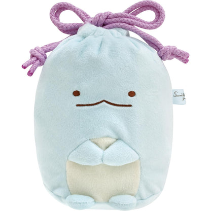San-X Sumikko Gurashi Lizard Plush Drawstring Bag - Sparkling Night Theme- Japan Figure Store - #1 Bring To You The Best Japanese Goods
