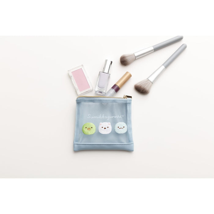 San-X Sumikko Gurashi Mesh Mini Pouch Portable Cute Storage Bag- Japan Figure Store - #1 Bring To You The Best Japanese Goods