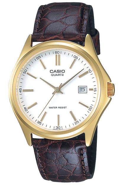 Casio Men's Brown Leather Watch MTP-1183Q-7AJH - Classic Collection