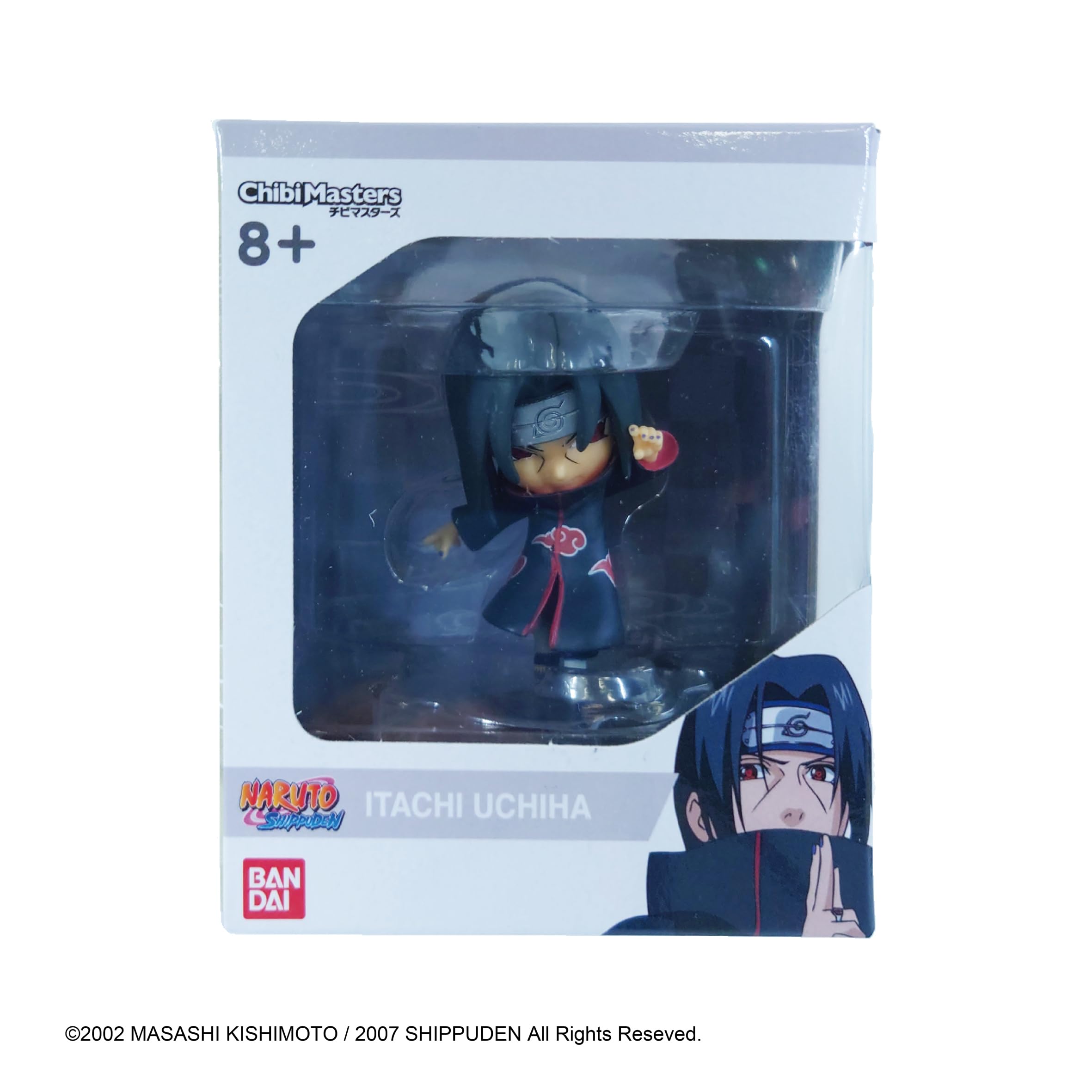 Bandai Chibi Masters Itachi Uchiha 8cm Naruto Figure Multiple Colors