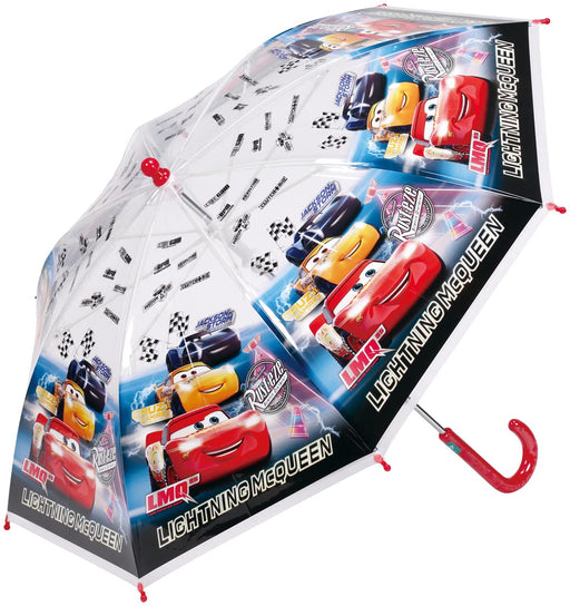 Skater Disney Boys' 45cm Vinyl Umbrella for Ages 5-6 Hand-Opening Finger-Safe 8-Rib Kids Cars Theme- Japan Figure Store - #1 Bring To You The Best Japanese Goods