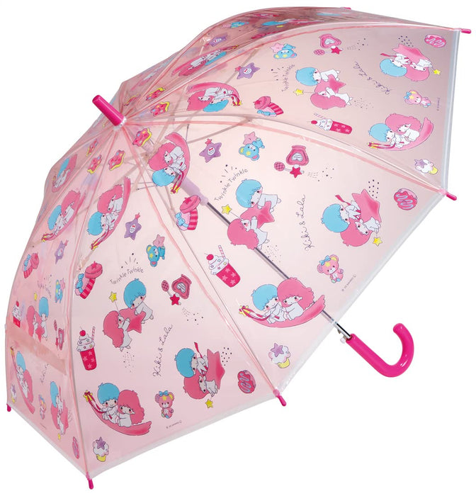 Skater Little Twin Stars Kids Vinyl Umbrella 8-Rib One-Touch Open 55cm for Ages 9-10- Japan Figure Store - #1 Bring To You The Best Japanese Goods