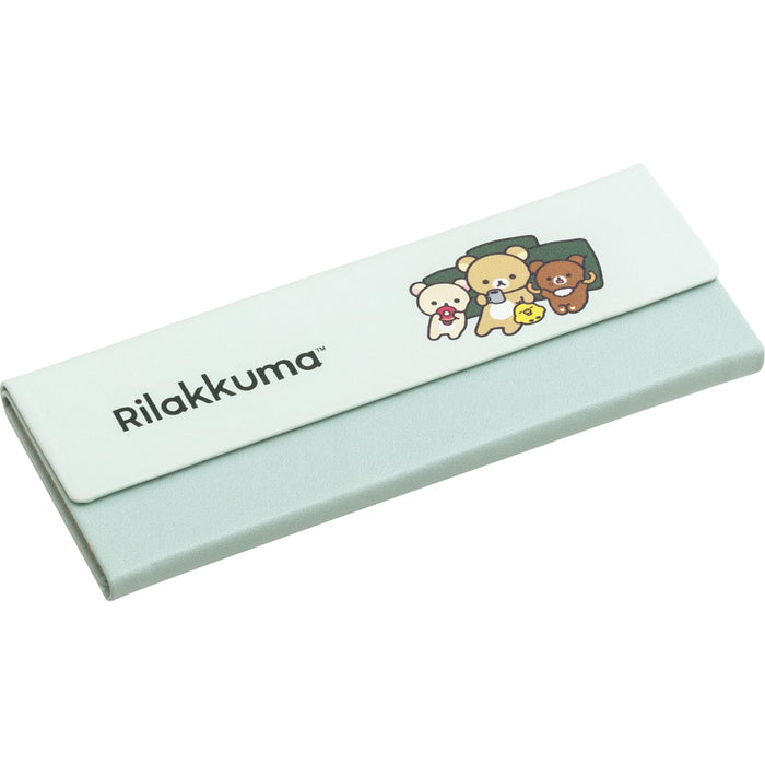 San-X Rilakkuma Folding Glasses Case Durable Portable Eyewear Storage- Japan Figure Store - #1 Bring To You The Best Japanese Goods