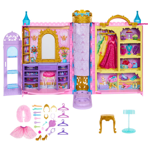 Mattel Disney Princess Rapunzel Dress-Up Doll House Playset Ages 3+ Pink HXC20- Japan Figure Store - #1 Bring To You The Best Japanese Goods