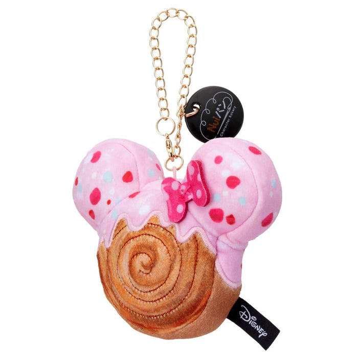 Takara Tomy Arts Disney Minnie Mouse Bread Chain Plush Toy 17cm Croissant Roll