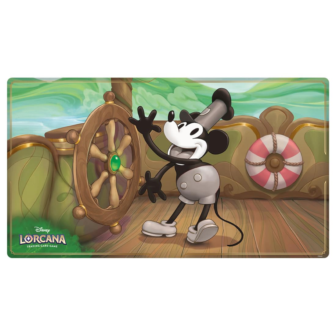 Takara Tomy Disney Lorcana Mickey Mouse Steamboat Pilot Playmat Japan Official- Japan Figure Store - #1 Bring To You The Best Japanese Goods