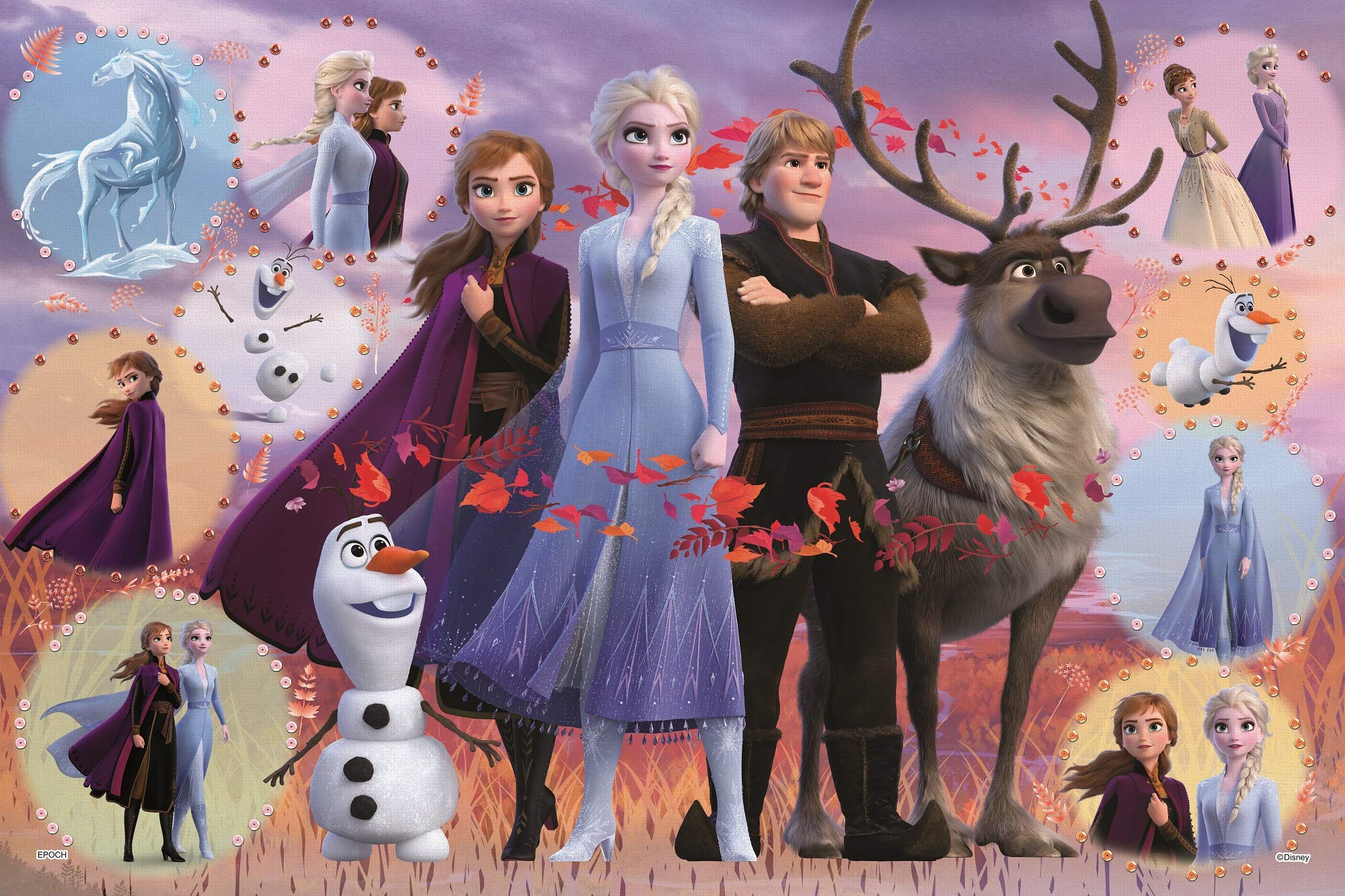 Epoch Disney Frozen 2 Jigsaw Puzzle 1000 Pieces 50x75cm with Glue and Extras