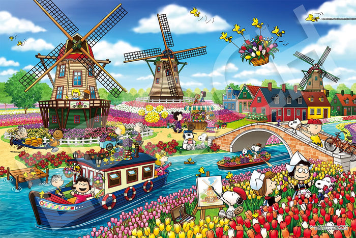 Epoch Jigsaw Puzzle Peanuts Snoopy Tulip Fields 1000 Piece Japan Official- Japan Figure Store - #1 Bring To You The Best Japanese Goods