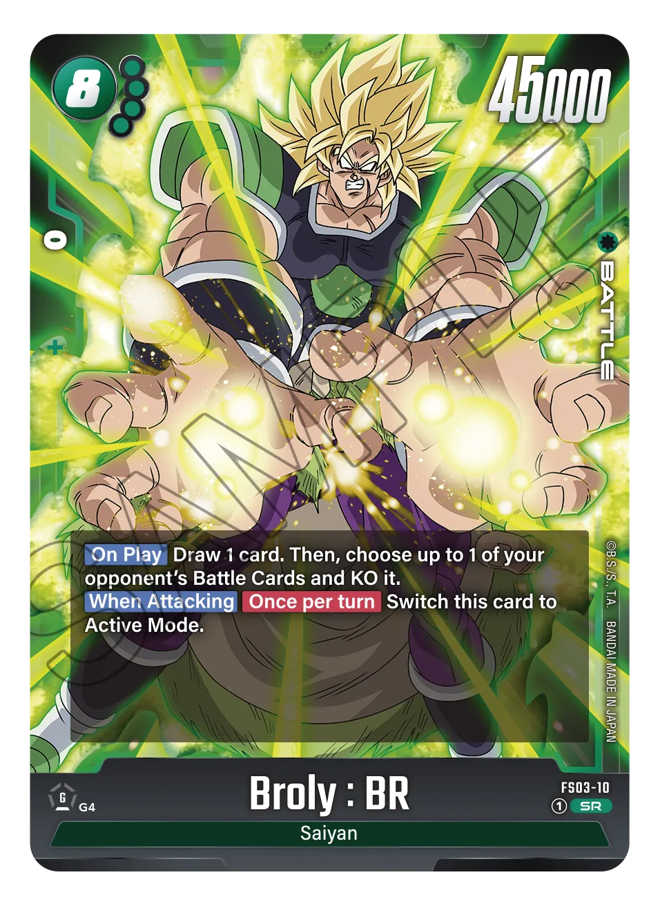 Bandai Dragon Ball Super Card Game Fusion World Start Deck Broly FS03- Japan Figure Store - #1 Bring To You The Best Japanese Goods
