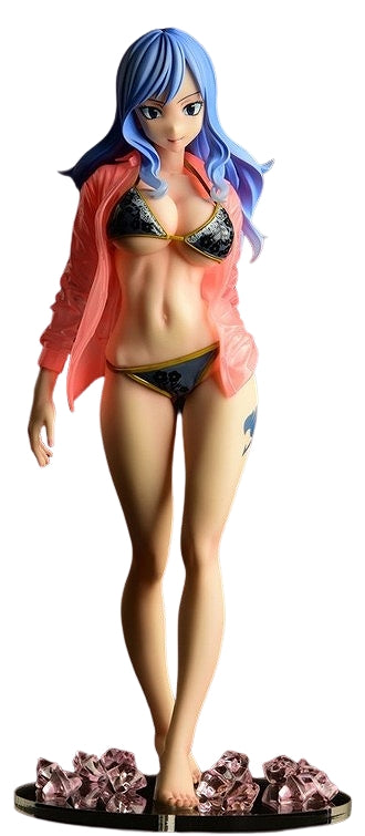 Orca Toys Fairy Tail Juvia Lockser 1/6 Gravure Style Black Bikini Figure- Japan Figure Store - #1 Bring To You The Best Japanese Goods