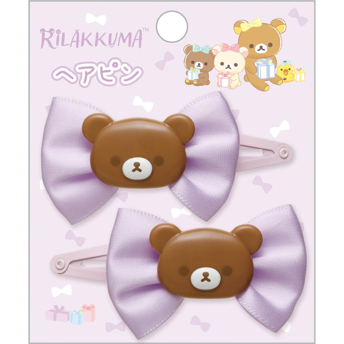 San-X Rilakkuma Hairpin Chairoikoguma – Fe40103 Cute Bear Hair Accessory- Japan Figure Store - #1 Bring To You The Best Japanese Goods