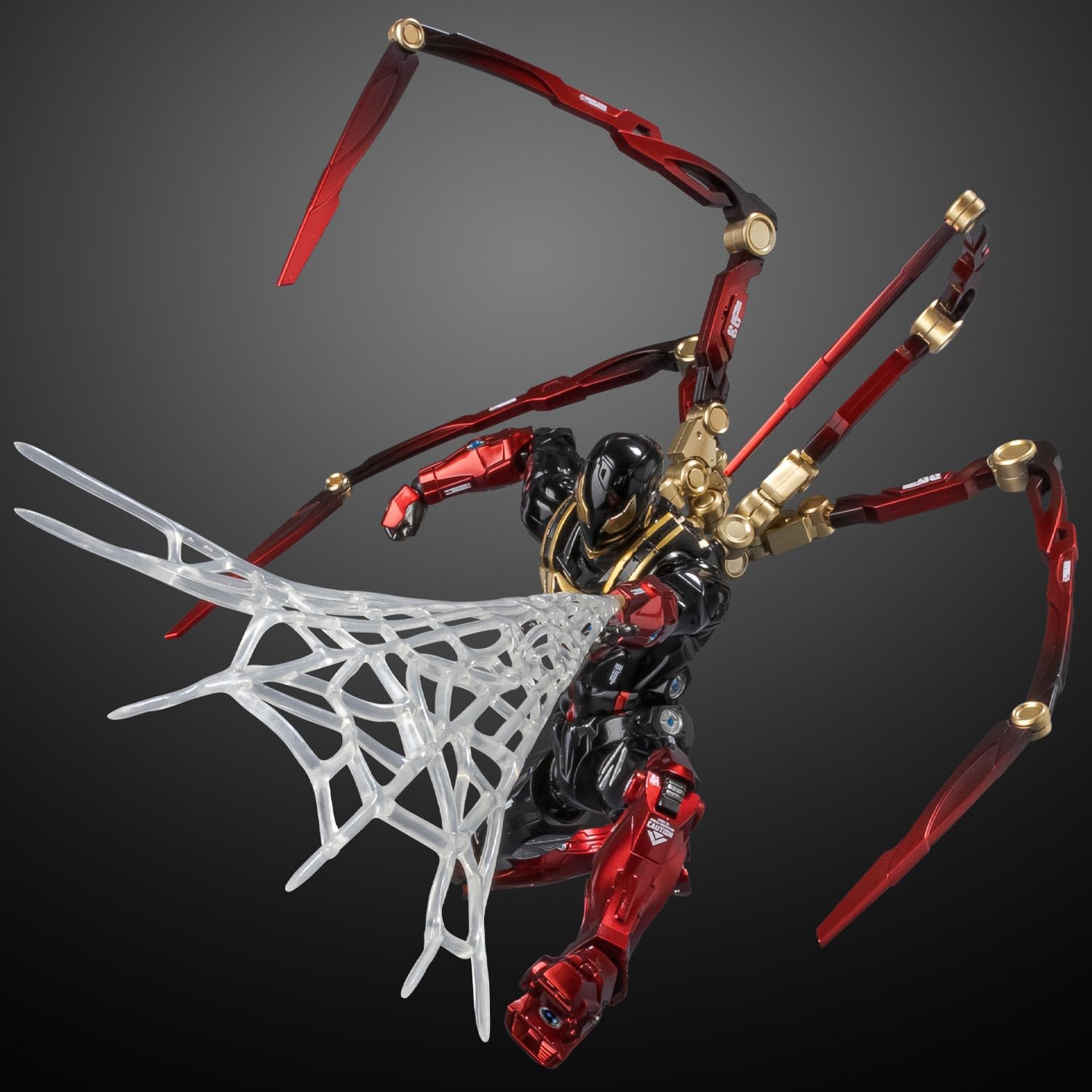 Sentinel Fighting Armor Miles Morales Iron Spider 165mm Die-Cast Movable Figure