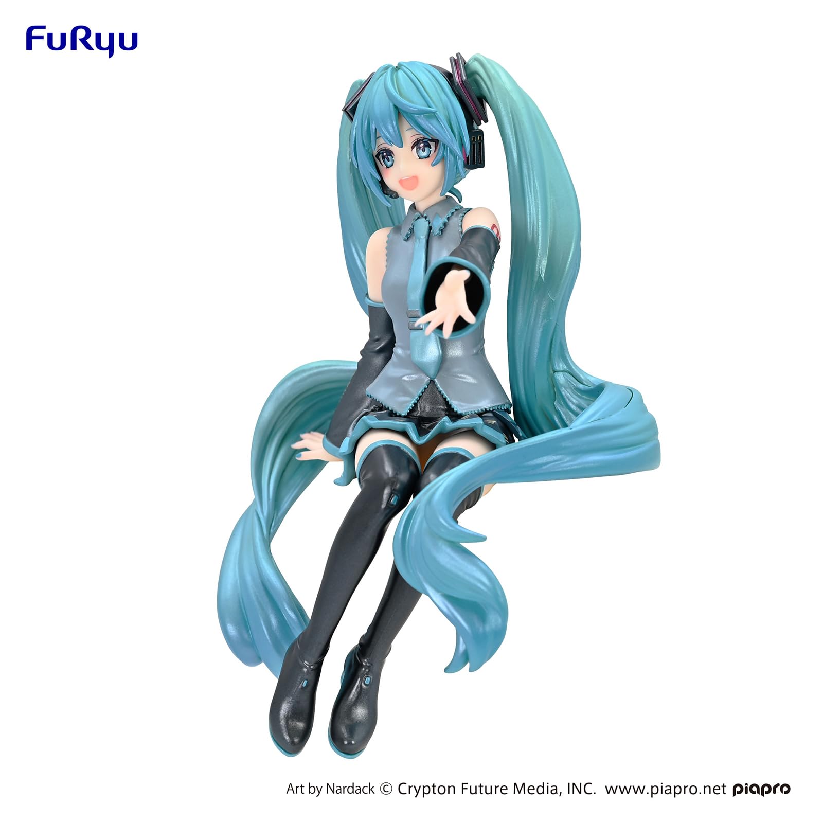 Furyu Lottery Hatsune Miku Noodle Stopper Figure Pearl Color Version