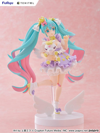 Furyu Tenitol Hatsune Miku Yumekawa Princess Lavender Figure 210mm Tall