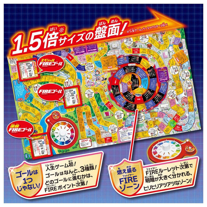 Takara Tomy Game of Life Fire Edition Board Game with Exciting Challenges