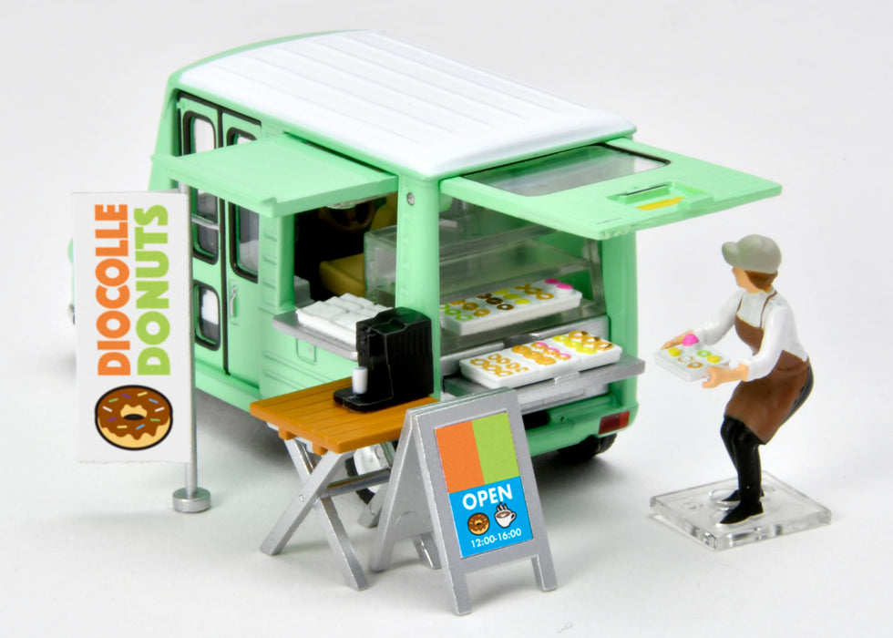 Tomytec 1/64 Scale Donut Shop Set with Die-Cast Car and Figures- Japan Figure Store - #1 Bring To You The Best Japanese Goods