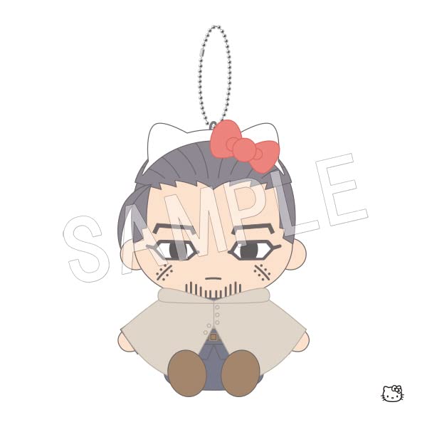 Chugai Mining Golden Kamuy Sanrio Ogata Hyakunosuke Plush Mascot Hello Kitty- Japan Figure Store - #1 Bring To You The Best Japanese Goods