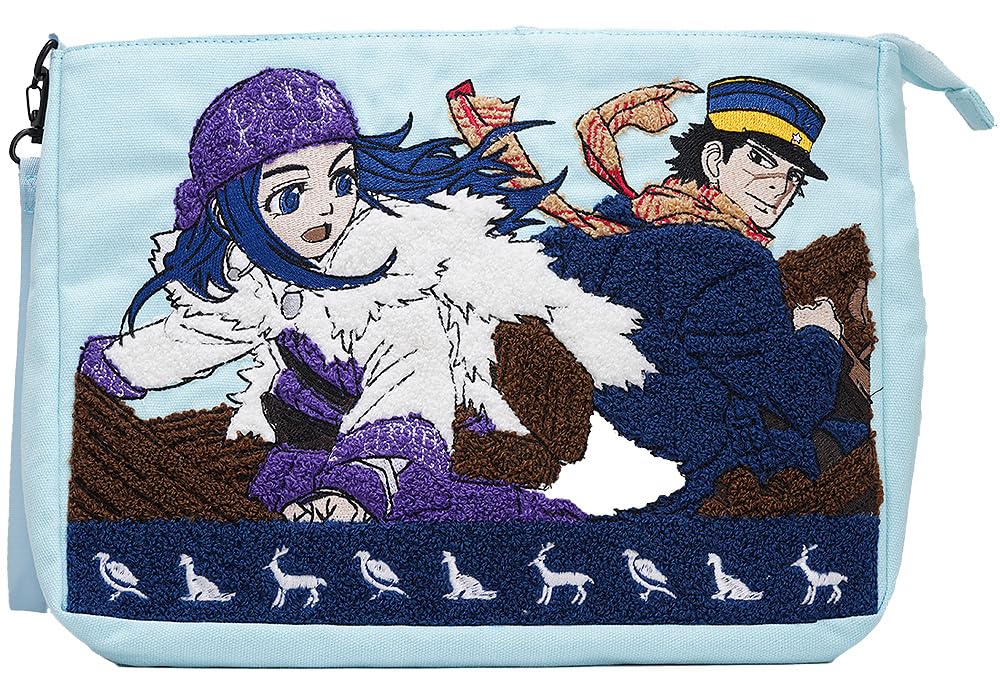 Golden Kamuy Sugimoto & Asirpa Embroidered Handbag by Good Smile Company- Japan Figure Store - #1 Bring To You The Best Japanese Goods